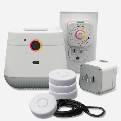 Remote Home Medical Alert System, Custom Alerts w/App Activity Log, Fall Detection for Seniors w/Call Button, 24/7 Fast Emergency Contact, WiFi Connected, Elderly Health Device